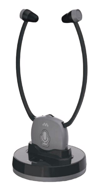 Meliconi 497339 cuffia e auricolare Wireless Stetoscopiche TV Base di ricarica Nero